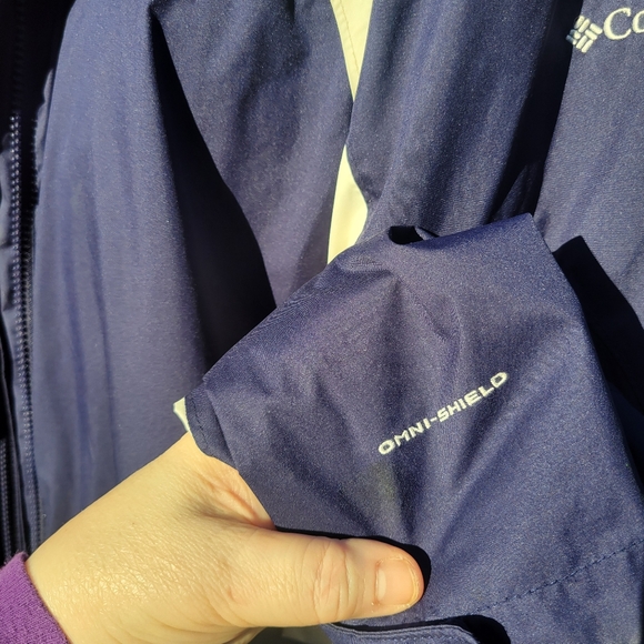 💥💥SOLD💥💥Columbia Snowy Onmi Shield Purple & White Softshell Ski Jacket-1X - Picture 10 of 13